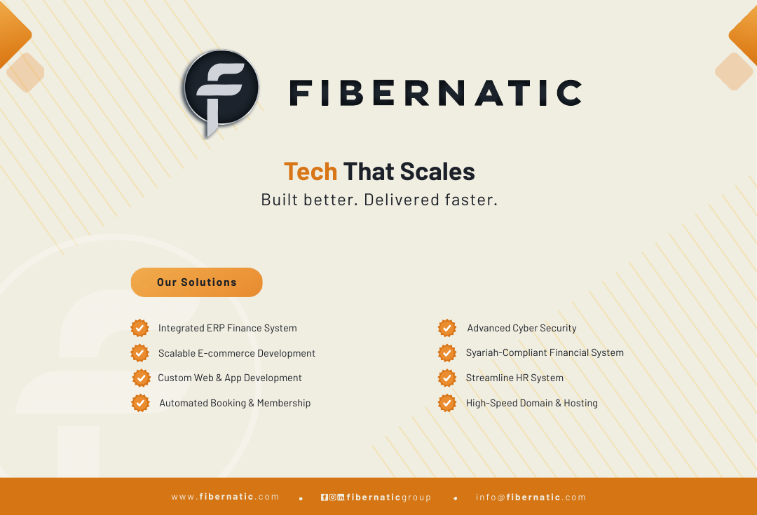 Fibernatic event backdrop banner designed by Elemention