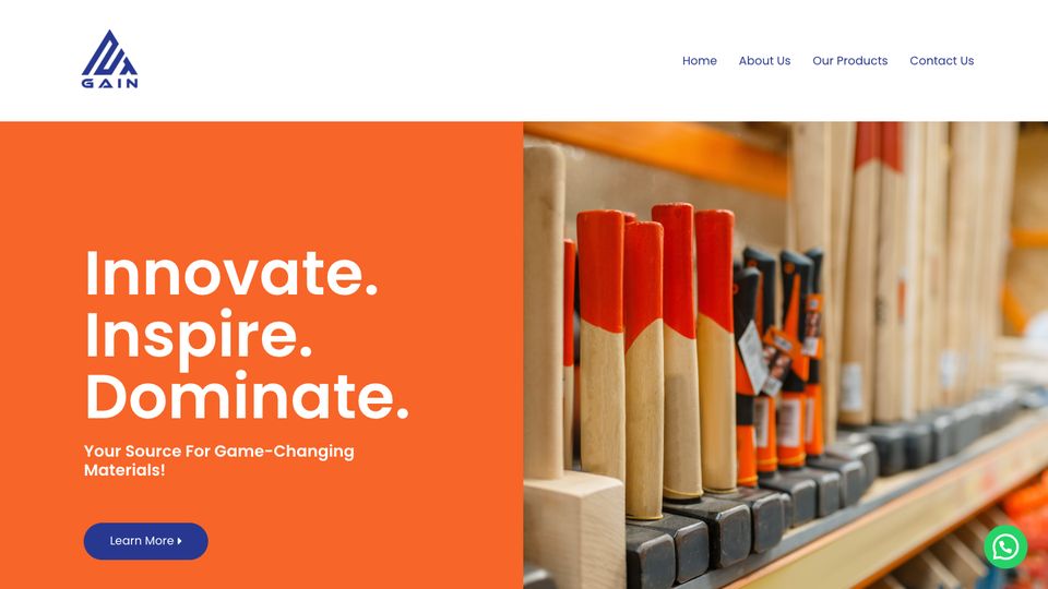 NT Gain Enterprise website on desktop, designed by Elemention